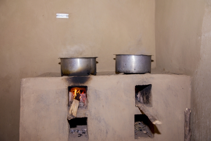 RDIS Improved Cook Stove in use: Such a clean kitchen is source of happiness in the family