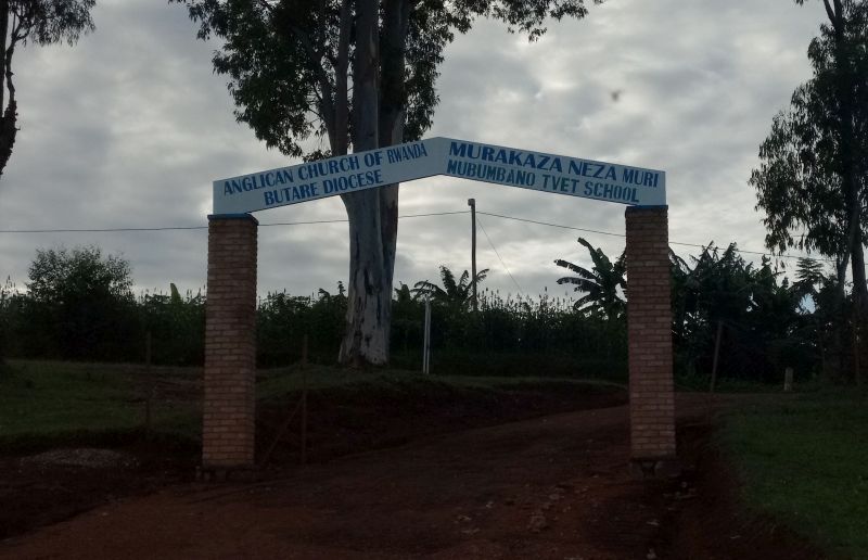 The gate into Mubumbano TVET School