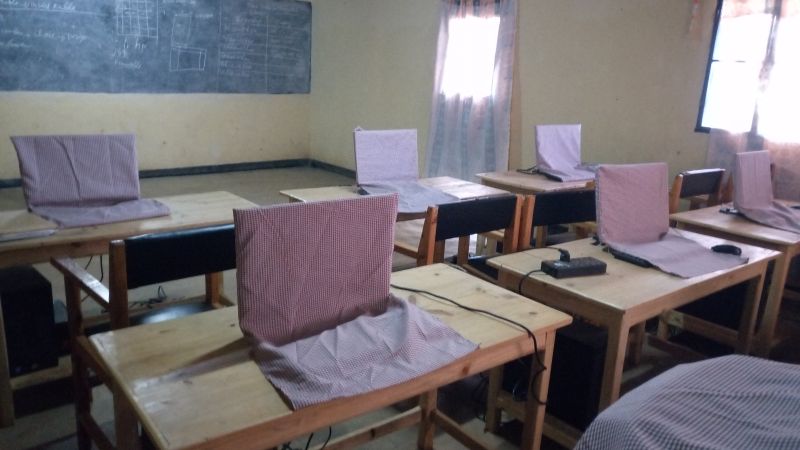 ICT training room at Mubumbano TVET School in Butare diocese