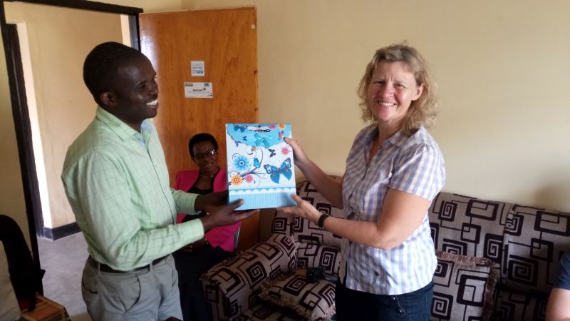 A small gift from RDIS organisation to the visitor; a simply part of Rwanda's hospitality!