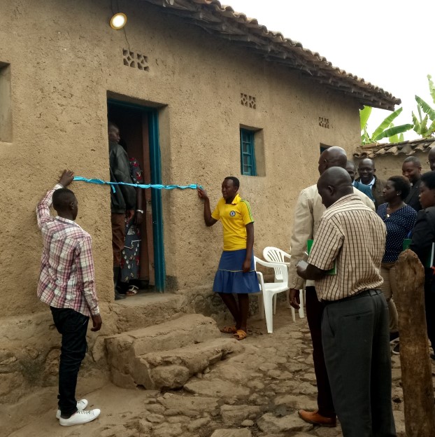 Preparations for a symbolic launch of the SHS project by cutting a tape