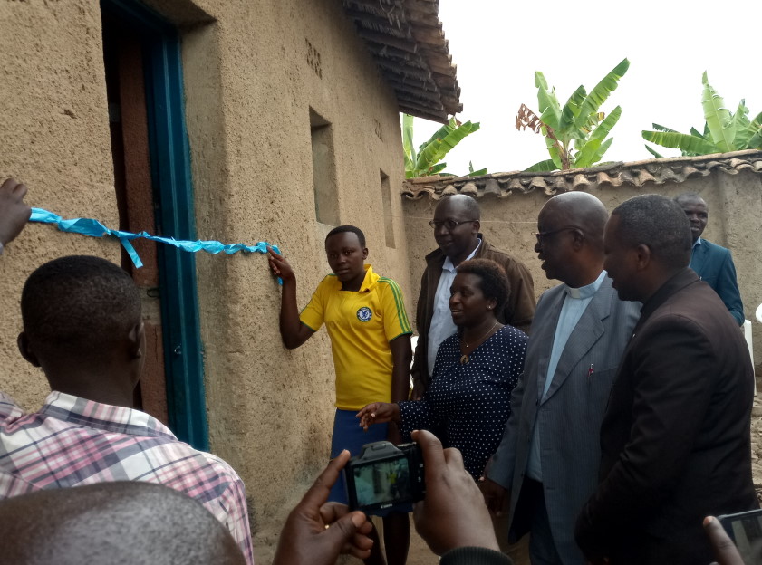 Preparations for a symbolic launch of the SHS project by cutting a tape